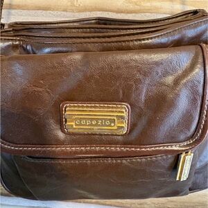 Capezio Dark Brown Leather Belt Bag